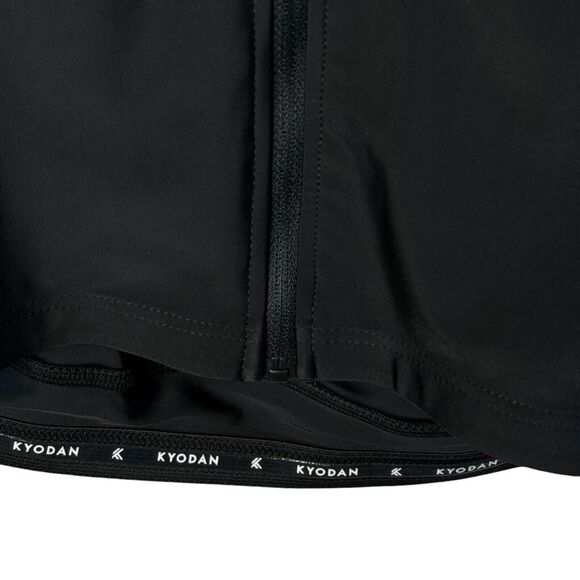 Kyodan Active Cycle X-Large Top Zip-Up Short Sleeve Stretch Pockets Black Womens - Picture 5 of 8